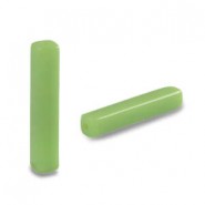Glasperlen Tube 4x20mm Chartreuse green